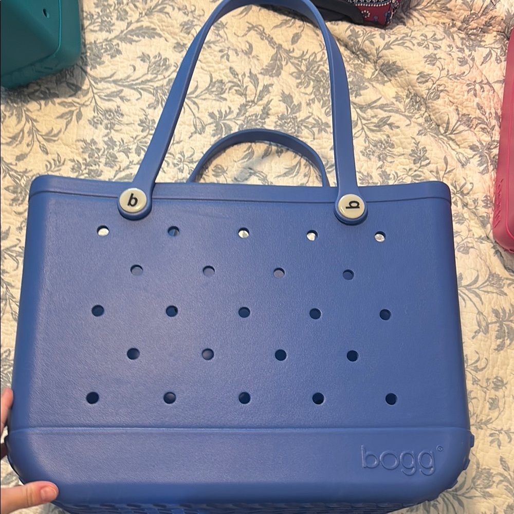 BOGG BAG Blue Tote with Structured Design
